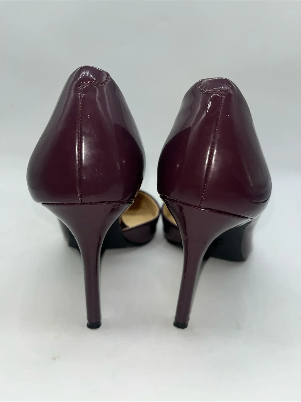 Jessica Simpson Purple Parent Leather D'Orsay Pumps Heels Sz 7.5 M